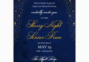 Starry Night Birthday Invitations Starry Night Prom Invitations Paperstyle