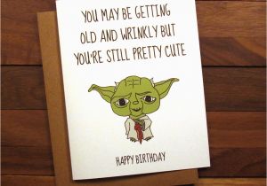 Starwars Birthday Card Funny Birthday Card Star Wars Birthday Card with Recipe
