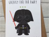 Starwars Birthday Card Personalised Handmade Star Wars Birthday Card Darth Vader