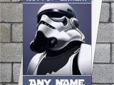 Starwars Birthday Card Star Wars Stormtrooper Birthday Card Personalised with
