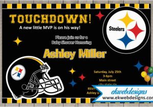 Steelers Birthday Invitations Custom Pittsburgh Steelers Baby Shower Invitations