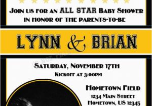 Steelers Birthday Invitations Personalized Photo Invitations Cmartistry Nfl Steelers