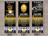 Steelers Birthday Invitations Pittsburgh Steelers Custom Party Ticket Invitations