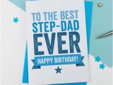 Step Dad Birthday Cards Happy Birthday Card for Step Dad Happy Birthday