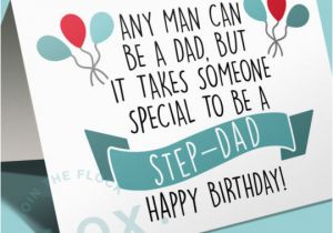 Step Dad Birthday Cards Happy Birthday Card for Step Dad Happy Birthday