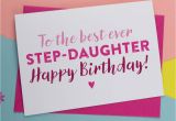 Step Daughter Birthday Cards Best Step Daughter Birthday Card by A is for Alphabet