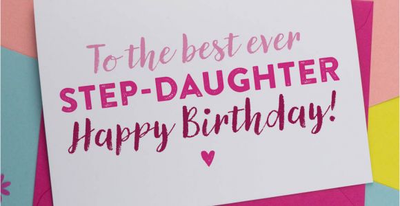 Step Daughter Birthday Cards Best Step Daughter Birthday Card by A is for Alphabet