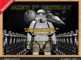 Stormtrooper Birthday Invitations Digital Star Wars Birthday Invitation Stormtrooper Invite