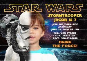 Stormtrooper Birthday Invitations On Sale Personalize Star Wars Invitation Stormtrooper