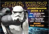 Stormtrooper Birthday Invitations Star Wars Invitation Stormtrooper Party Star Wars Birthday