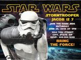 Stormtrooper Birthday Invitations Star Wars Invitation Stormtrooper Party Star Wars Birthday