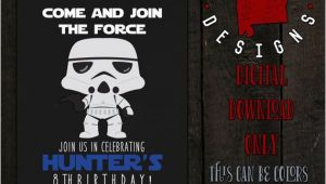 Stormtrooper Birthday Invitations Stormtrooper Birthday Invitation