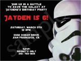 Stormtrooper Birthday Invitations Stormtrooper Star Wars Birthday Party Invitation Party