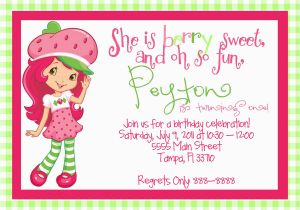 Strawberry Shortcake 1st Birthday Invitations Birthday Invites Best 10 Strawberry Shortcake Birthday