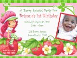 Strawberry Shortcake 1st Birthday Invitations Parties Quot R Quot Personal