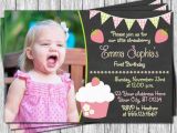 Strawberry Shortcake 1st Birthday Invitations Strawberry Birthday Invitation Strawberry Shortcake