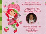 Strawberry Shortcake 1st Birthday Invitations Strawberry Shortcake Birthday Invitations Modern