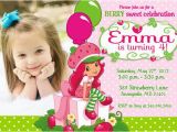 Strawberry Shortcake 1st Birthday Invitations Strawberry Shortcake Birthday Invitations Strawberry