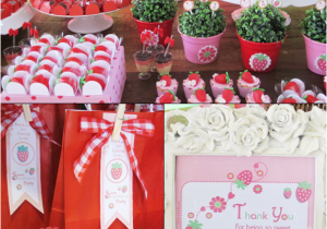 Strawberry Shortcake Birthday Decorations A Strawberry Shortcake Joint Birthday Party Party Ideas