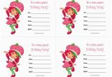 Strawberry Shortcake Birthday Invitations Free Printables Strawberry Shortcake Birthday Invitations Free Printable