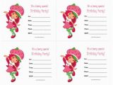 Strawberry Shortcake Birthday Invitations Free Printables Strawberry Shortcake Birthday Invitations Free Printable