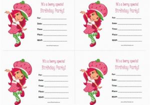 Strawberry Shortcake Birthday Invitations Free Printables Strawberry Shortcake Birthday Invitations Free Printable