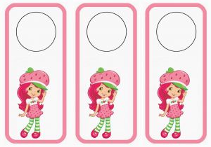 Strawberry Shortcake Birthday Invitations Free Printables Strawberry Shortcake Door Hangers Birthday Printable