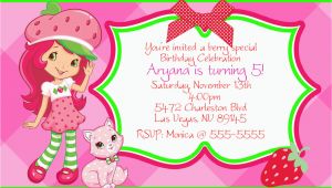 Strawberry Shortcake Birthday Invitations Free Printables Strawberry Shortcake Personalize Invitations Digital File or