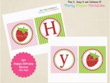 Strawberry Shortcake Happy Birthday Banner Strawberry Shortcake Happy Birthday Banner by