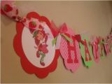 Strawberry Shortcake Happy Birthday Banner Strawberry Shortcake Happy Birthday Banner by