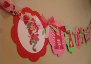 Strawberry Shortcake Happy Birthday Banner Strawberry Shortcake Happy Birthday Banner by