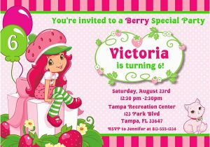 Strawberry Shortcake Personalized Birthday Invitations Free Printable Strawberry Shortcake Birthday Party