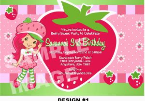 Strawberry Shortcake Personalized Birthday Invitations Free Printable Strawberry Shortcake Birthday Party