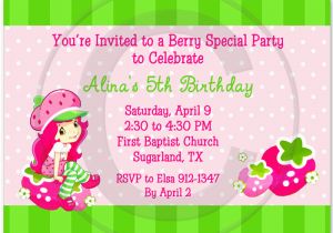 Strawberry Shortcake Personalized Birthday Invitations Free Printable Strawberry Shortcake Personalized Birthday