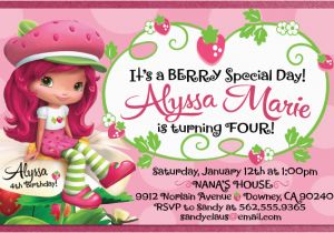 Strawberry Shortcake Personalized Birthday Invitations New Strawberry Shortcake Birthday Invitation the New