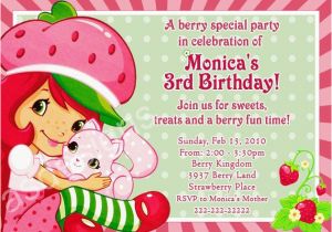 Strawberry Shortcake Personalized Birthday Invitations Strawberry Shortcake Birthday Party Invitations Printable