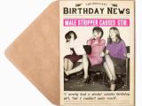 Stripper Birthday Cards Male Stripper Birthday Card for Her