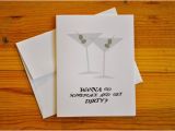 Suggestive Birthday Cards Dirty Martini Suggestive Greeting Card