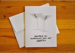 Suggestive Birthday Cards Dirty Martini Suggestive Greeting Card