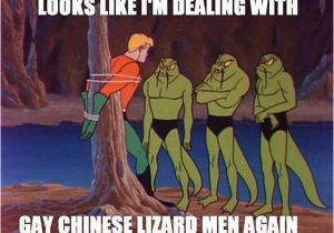 Super Gay Birthday Memes Sundayfunnies Aquaman Superfriends 70s 80s Lizardmen