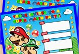 Super Mario Birthday Invitations Printable Free Free Printable Super Mario Bros Birthday Party Invitation
