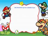 Super Mario Birthday Invitations Printable Free Free Printable Super Mario Bros Invitation Template Free