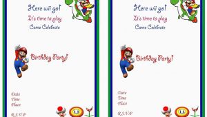 Super Mario Birthday Invitations Printable Free Super Mario Birthday Invitations Birthday Printable