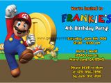 Super Mario Birthday Invitations Printable Free Super Mario Invitations General Prints