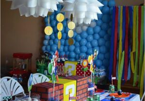 Super Mario Bros Birthday Decorations Kara 39 S Party Ideas Super Mario Birthday Party Via Kara 39 S