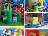 Super Mario Bros Birthday Decorations Kara 39 S Party Ideas Super Mario Party Planning Ideas Cake