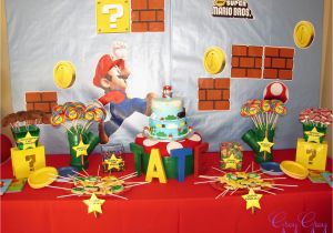 Super Mario Bros Birthday Decorations Label Ideas