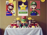 Super Mario Bros Birthday Decorations Mario Bros Party Cake Paper Party