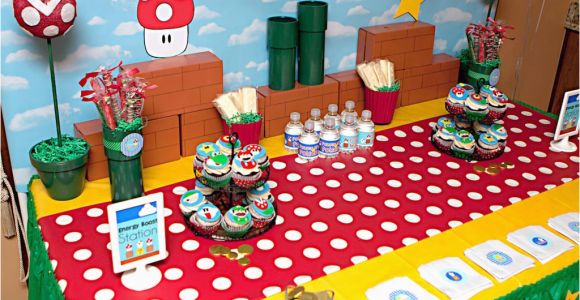 Super Mario Bros Birthday Decorations Super Mario Birthday Party Popsugar Moms
