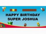Super Mario Bros Happy Birthday Banner Items Similar to Mario Bros Personalized Happy Birthday